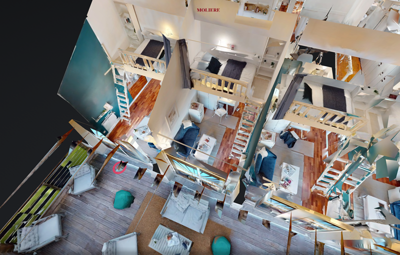 Duplex Molière vu 3D